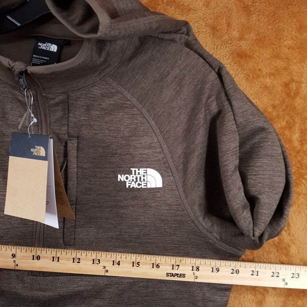 THE NORTH FACE Sweatshirt Mens Small Brown 1/2 Zip Fleece Pullover CANYONLANDS - Picture 7 of 9